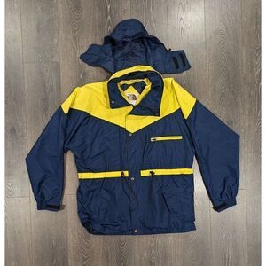 Vintage The North Face Mens XL Jacket Gore Tex Longsleeve Full Zip Yellow *Read*